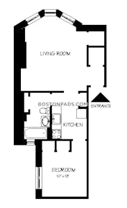 Northeastern/symphony 1 Bed 1 Bath Boston - $2,495