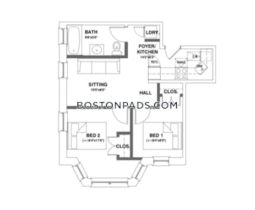 Northeastern/symphony Sunny 2 bed, 1 bath available now on Hemenway St in Boston Boston - $4,100 No Fee
