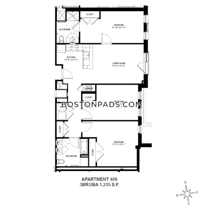 Allston Luxury 3 Bed 2 Bath BOSTON Boston - $6,475 No Fee