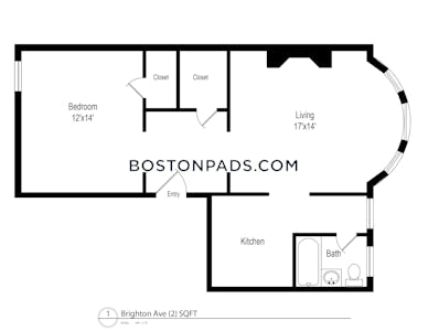 Allston 1 Bed 1 Bath BOSTON Boston - $2,300 No Fee