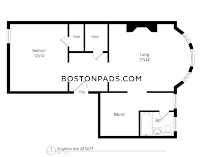 Allston 1 Bed 1 Bath BOSTON Boston - $2,300 No Fee