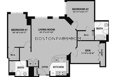 Waltham Apartment for rent 2 Bedrooms 2 Baths - $3,401